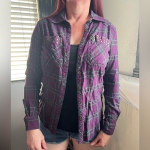 Harley Davidson Purple Flannel